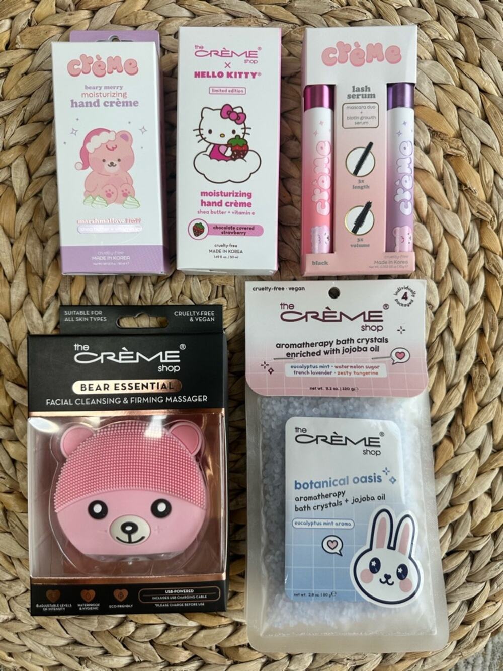 NWT The Crème Shop 9 Piece Self Care Korean Beauty Bundle!